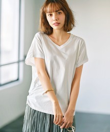 接触冷感!裾ギャザードルマンTシャツ