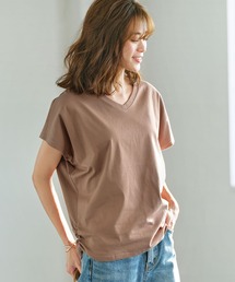 接触冷感!裾ギャザードルマンTシャツ