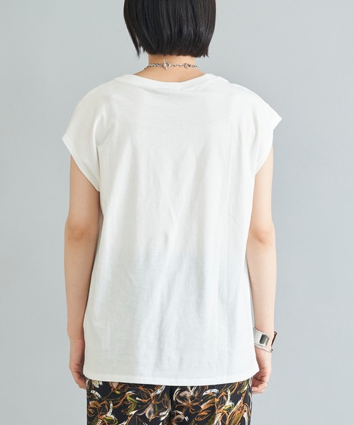 DouDou(ドゥドゥ)の「【WEB限定】フォトT(Tシャツ/カットソー・レディース・チャコールグレー/オフホワイト・FREE)」の20枚目の写真