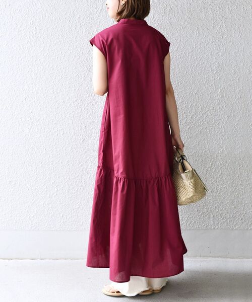 SHIPS for women / シップスウィメン 【WEB限定】〈手洗い可能〉ブロード ストライプ / 無地 切替 パッチワーク シャツ SHIPS｜【WEB限定】<手洗い可能>ブロード ストライプ / 無地