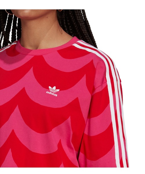 Adidas アディダス W Tee Marimekko ショートスリーブ マリメッコ H474 Vred Trma Tシャツ カットソー Adidas アディダス のファッション通販 Zozotown