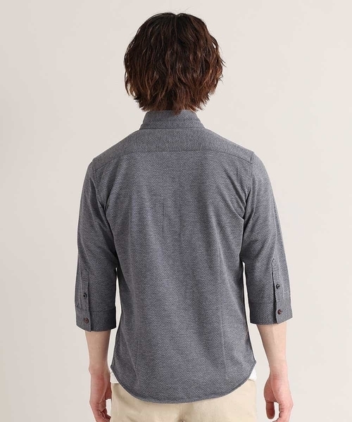 MK MICHEL KLEIN HOMME (エムケーミッシェルクランオム)の「ダークドットジャージ(シャツ/ブラウス・メンズ・チャコールグレー/ブルー・48/46/51)」の12枚目の写真