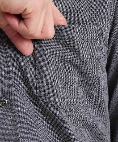 MK MICHEL KLEIN HOMME (エムケーミッシェルクランオム)の「ダークドットジャージ(シャツ/ブラウス・メンズ・チャコールグレー/ブルー・48/46/51)」の17枚目の写真