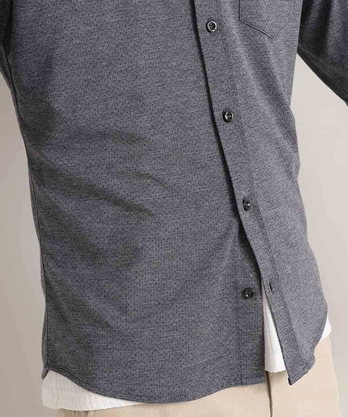 MK MICHEL KLEIN HOMME (エムケーミッシェルクランオム)の「ダークドットジャージ(シャツ/ブラウス・メンズ・チャコールグレー/ブルー・48/46/51)」の18枚目の写真