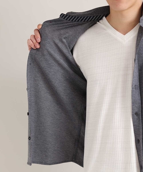 MK MICHEL KLEIN HOMME (エムケーミッシェルクランオム)の「ダークドットジャージ(シャツ/ブラウス・メンズ・チャコールグレー/ブルー・48/46/51)」の19枚目の写真