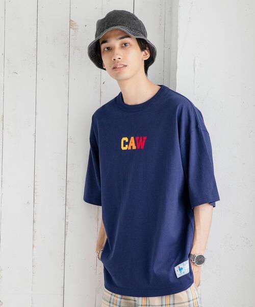 coen(コーエン)の「C.A.WワッペンTシャツ(Tシャツ/カットソー・メンズ・ホワイト/ネイビー/グレー/マスタード・SMALL/MEDIUM/LARGE/X-LARGE)」の3枚目の写真