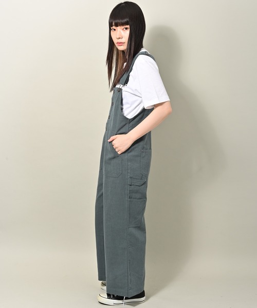 Dickies（ディッキーズ）の「Dickies (ディッキーズ) ツールポケット オーバーオール（サロペット/オーバーオール・レディース・アイボリー/ブラック/ベージュ/カーキ・M/L）」の18枚目の写真