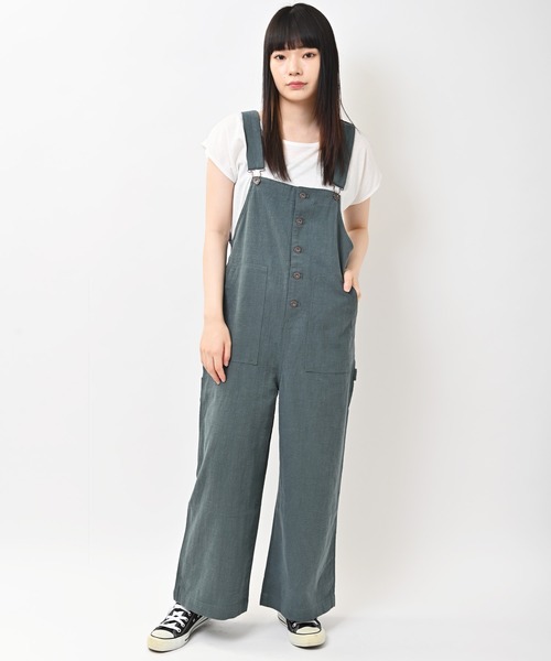 Dickies（ディッキーズ）の「Dickies (ディッキーズ) ツールポケット オーバーオール（サロペット/オーバーオール・レディース・アイボリー/ブラック/ベージュ/カーキ・M/L）」の20枚目の写真