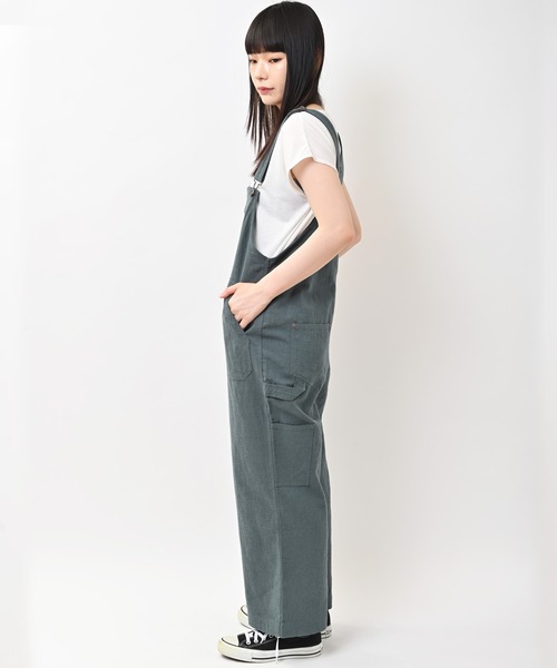 Dickies（ディッキーズ）の「Dickies (ディッキーズ) ツールポケット オーバーオール（サロペット/オーバーオール・レディース・アイボリー/ブラック/ベージュ/カーキ・M/L）」の21枚目の写真