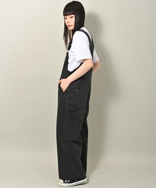 Dickies（ディッキーズ）の「Dickies (ディッキーズ) ツールポケット オーバーオール（サロペット/オーバーオール・レディース・アイボリー/ブラック/ベージュ/カーキ・M/L）」の10枚目の写真