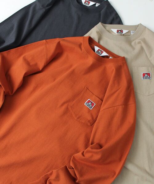 【BENDAVIS(ベンデイビス)】LONGSLEEVEPOCKETTEE/ピスネームポケットロンT