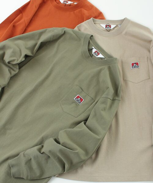 【BENDAVIS(ベンデイビス)】LONGSLEEVEPOCKETTEE/ピスネームポケットロンT