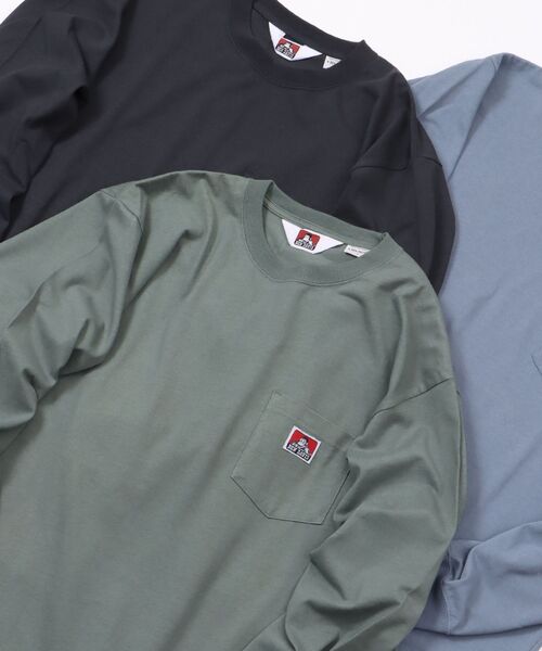 【BENDAVIS(ベンデイビス)】LONGSLEEVEPOCKETTEE/ピスネームポケットロンT