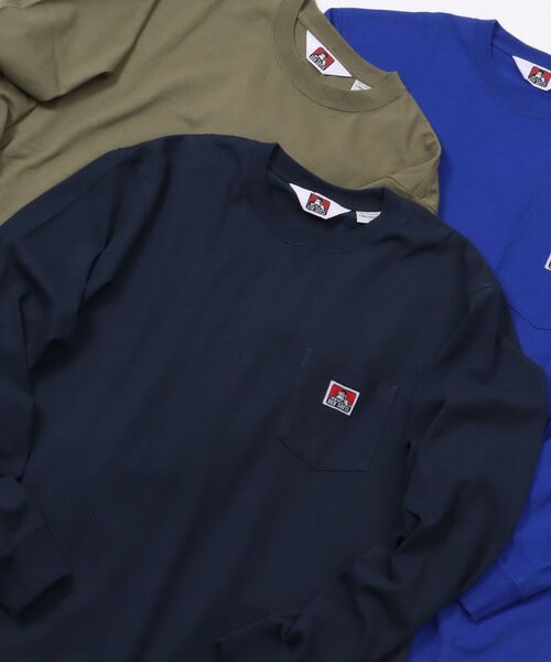 【BENDAVIS(ベンデイビス)】LONGSLEEVEPOCKETTEE/ピスネームポケットロンT