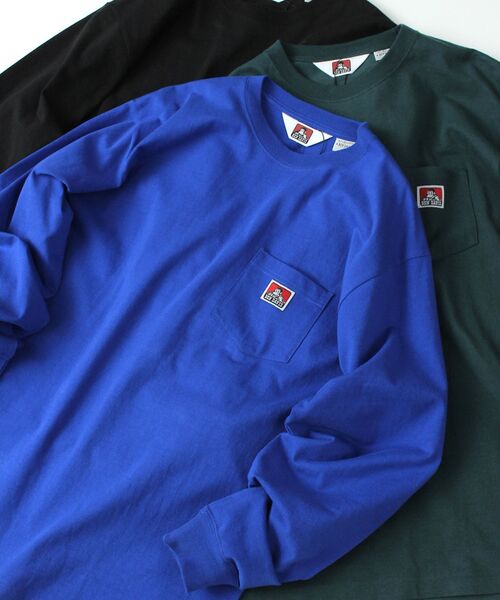 【BENDAVIS(ベンデイビス)】LONGSLEEVEPOCKETTEE/ピスネームポケットロンT