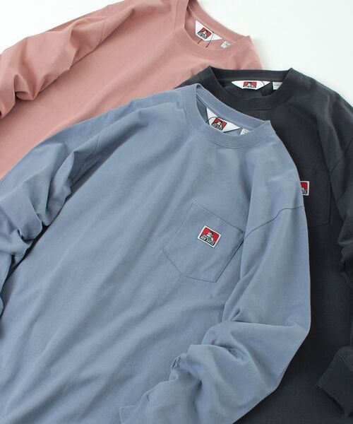 【BENDAVIS(ベンデイビス)】LONGSLEEVEPOCKETTEE/ピスネームポケットロンT
