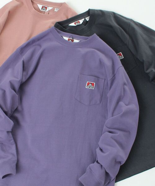 【BENDAVIS(ベンデイビス)】LONGSLEEVEPOCKETTEE/ピスネームポケットロンT