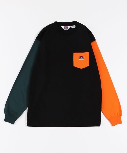 【BENDAVIS(ベンデイビス)】LONGSLEEVEPOCKETTEE/ピスネームポケットロンT