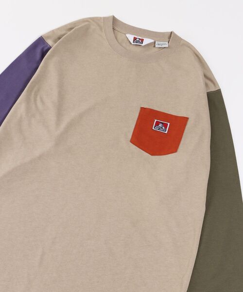 【BENDAVIS(ベンデイビス)】LONGSLEEVEPOCKETTEE/ピスネームポケットロンT