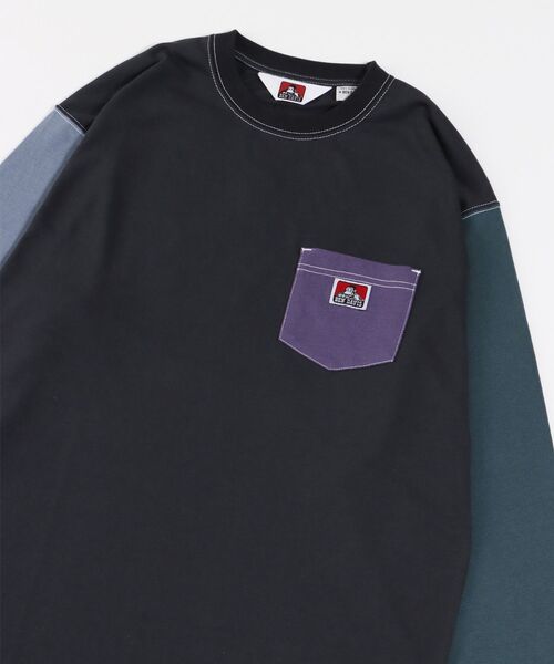 【BENDAVIS(ベンデイビス)】LONGSLEEVEPOCKETTEE/ピスネームポケットロンT