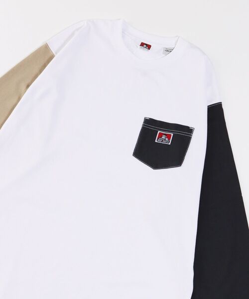 【BENDAVIS(ベンデイビス)】LONGSLEEVEPOCKETTEE/ピスネームポケットロンT