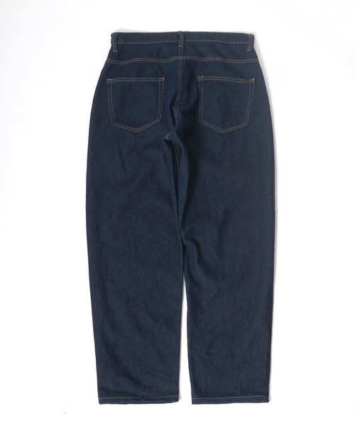 Salong hameu（サロン ハミュー）の「デニムワイドバギーパンツ/ワイドテーパードパンツ メンズ レディース（デニムパンツ・メンズ・ワンウォッシュ/ライトインディゴブルー/ダークインディゴブルー・M/L）」の15枚目の写真