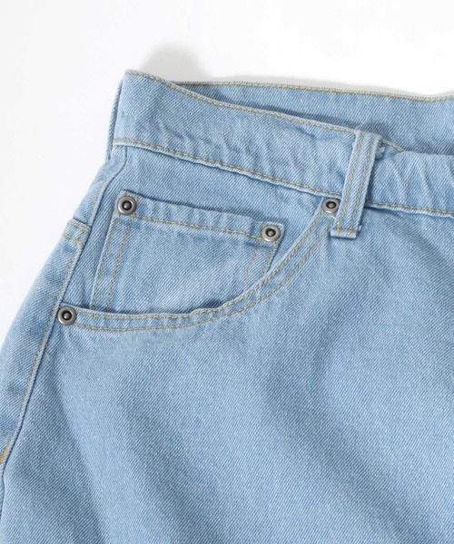 Salong hameu（サロン ハミュー）の「デニムワイドバギーパンツ/ワイドテーパードパンツ メンズ レディース（デニムパンツ・メンズ・ワンウォッシュ/ライトインディゴブルー/ダークインディゴブルー・M/L）」の11枚目の写真