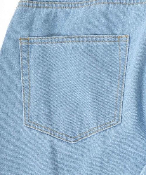 Salong hameu（サロン ハミュー）の「デニムワイドバギーパンツ/ワイドテーパードパンツ メンズ レディース（デニムパンツ・メンズ・ワンウォッシュ/ライトインディゴブルー/ダークインディゴブルー・M/L）」の18枚目の写真