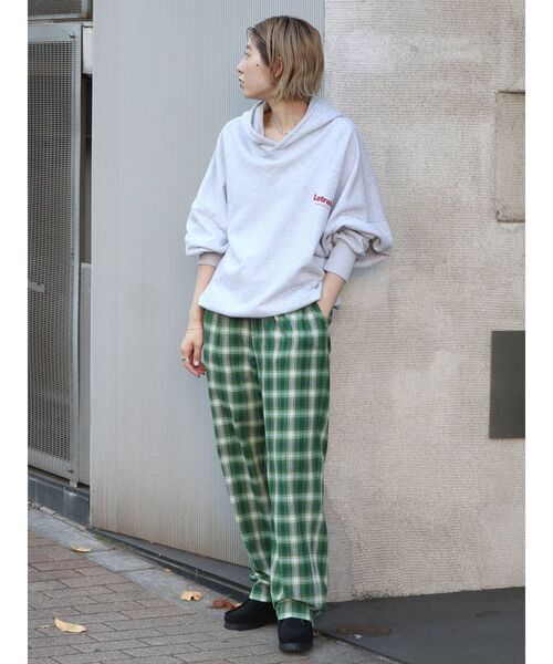 Ungrid（アングリッド）の「フードロゴルーズパーカー（パーカー・レディース・ライトグレー/ネイビー/オフホワイト・FREE）」の15枚目の写真