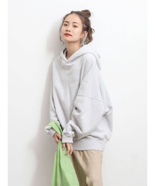 Ungrid（アングリッド）の「フードロゴルーズパーカー（パーカー・レディース・ライトグレー/ネイビー/オフホワイト・FREE）」の20枚目の写真