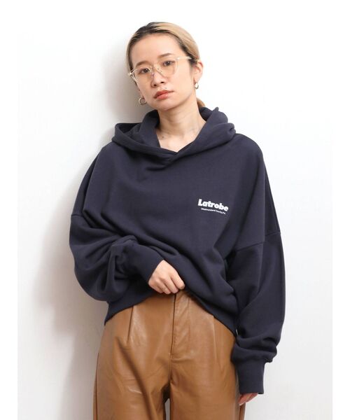 Ungrid（アングリッド）の「フードロゴルーズパーカー（パーカー・レディース・ライトグレー/ネイビー/オフホワイト・FREE）」の11枚目の写真