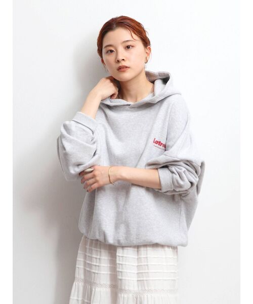 Ungrid（アングリッド）の「フードロゴルーズパーカー（パーカー・レディース・ライトグレー/ネイビー/オフホワイト・FREE）」の16枚目の写真