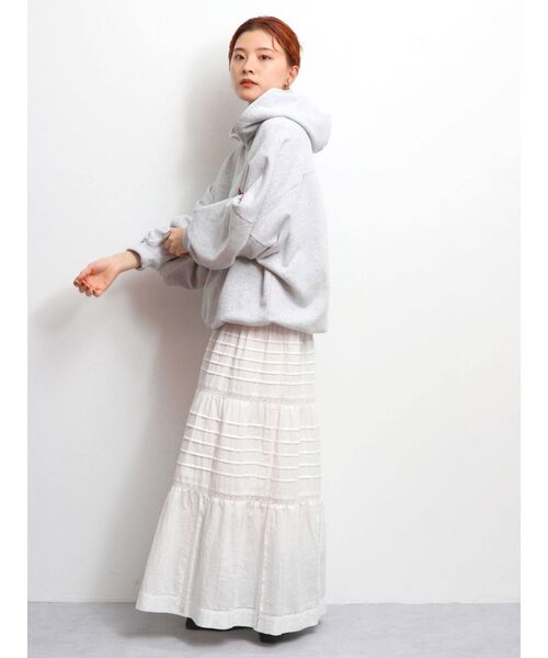 Ungrid（アングリッド）の「フードロゴルーズパーカー（パーカー・レディース・ライトグレー/ネイビー/オフホワイト・FREE）」の21枚目の写真