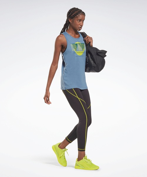 Reebok(リーボック)の「レズミルズ グラフィック レーサーバック タンク トップ (タンクトップ・レディース・ブルー・MEDIUM/X-LARGE/X-SMALL/SMALL/XX-LARGE/LARGE)」の7枚目の写真