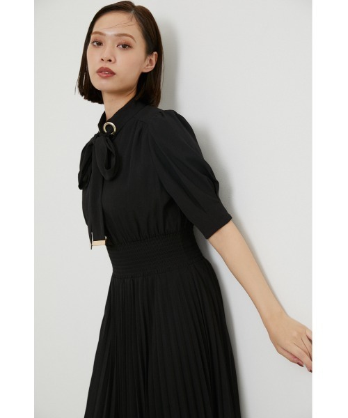 rienda（リエンダ）の「ハトメボウタイシャツワンピース（シャツワンピース・レディース・ブラック/カーキ/ブラウン系その他/ブルー系その他3・SMALL/MEDIUM）」の9枚目の写真