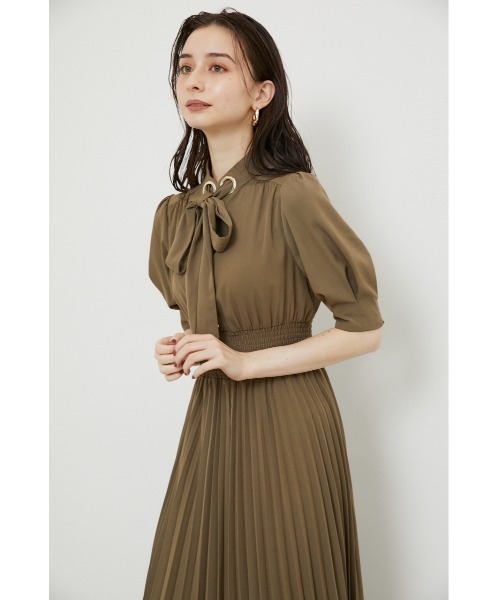 rienda（リエンダ）の「ハトメボウタイシャツワンピース（シャツワンピース・レディース・ブラック/カーキ/ブラウン系その他/ブルー系その他3・SMALL/MEDIUM）」の8枚目の写真