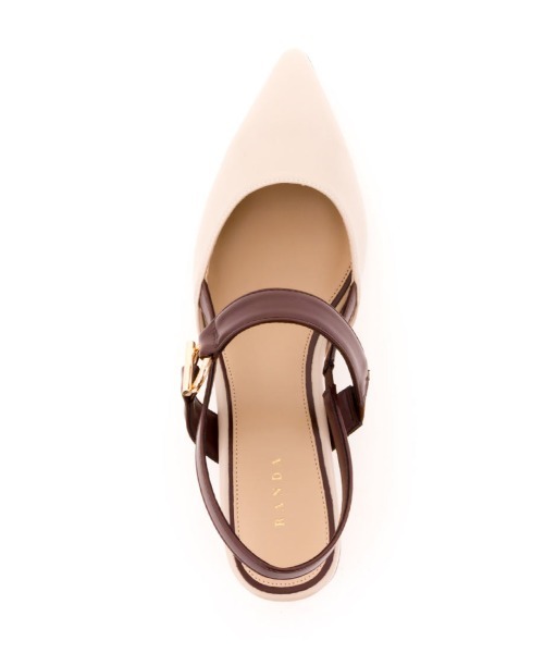 RANDA（ランダ）の「ポインテッドトゥバックストラップパンプス（パンプス・レディース・ベージュ/アイボリー/ダークブラウン・M/L/S/LL）」の13枚目の写真