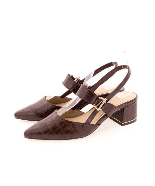 RANDA（ランダ）の「ポインテッドトゥバックストラップパンプス（パンプス・レディース・ベージュ/アイボリー/ダークブラウン・M/L/S/LL）」の17枚目の写真