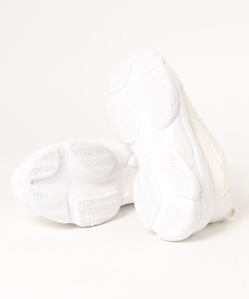 one after another NICE CLAUP（ワンアフターアナザーナイスクラップ）の「厚底スニーカー（スニーカー・レディース・ホワイト/アイボリー・LARGE/X-LARGE/MEDIUM/SMALL）」の4枚目の写真