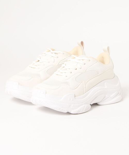 one after another NICE CLAUP（ワンアフターアナザーナイスクラップ）の「厚底スニーカー（スニーカー・レディース・ホワイト/アイボリー・LARGE/X-LARGE/MEDIUM/SMALL）」の14枚目の写真