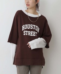 FREE'S MART | ◆カレッジロゴ5分袖スウェット(スウェット)