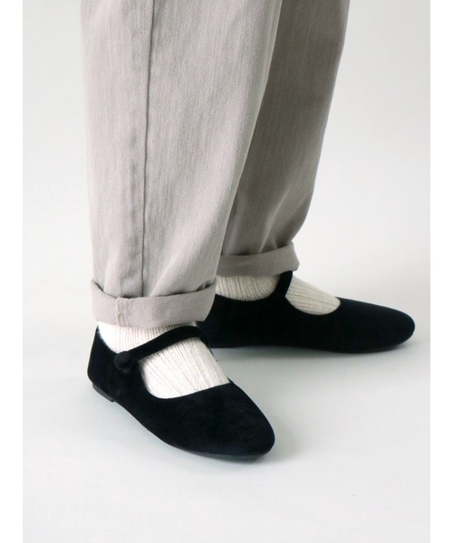 Samansa Mos2（サマンサ モスモス）の「ベロアストラップシューズ（その他シューズ・レディース・ブラック/ブラウン・MEDIUM/LARGE）」の5枚目の写真