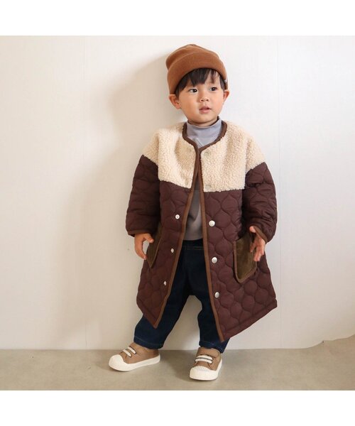 BREEZE（ブリーズ）の「WEB限定 バイカラーサーカスパンツ（その他パンツ・キッズ・チャコール/ベージュ/インディゴブルー・120/90/130/110/80/70/100）」の16枚目の写真