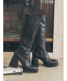 Darich | ストレッチレザーロングブーツ(ブーツ)