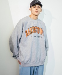 Ressaca | オーバーサイズ プルオーバー 裏起毛スケーターカレッジロゴスウェット(スウェット)