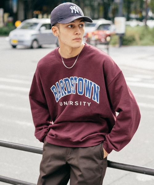 Ressaca（レサーカ）の「オーバーサイズ 裏起毛スケーターカレッジロゴスウェット（スウェット・メンズ・ホワイト/ブラック/グリーン/マルーン/アッシュグレー/ネイビー/パープル/グレー系/グレー/ブラウン/ブラック系/ブルー・M/L）」の16枚目の写真