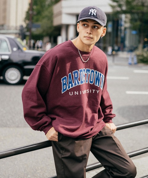 Ressaca（レサーカ）の「オーバーサイズ 裏起毛スケーターカレッジロゴスウェット（スウェット・メンズ・ホワイト/ブラック/グリーン/マルーン/アッシュグレー/ネイビー/パープル/グレー系/グレー/ブラウン/ブラック系/ブルー・M/L）」の17枚目の写真