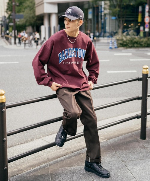 Ressaca（レサーカ）の「オーバーサイズ 裏起毛スケーターカレッジロゴスウェット（スウェット・メンズ・ホワイト/ブラック/グリーン/マルーン/アッシュグレー/ネイビー/パープル/グレー系/グレー/ブラウン/ブラック系/ブルー・M/L）」の18枚目の写真