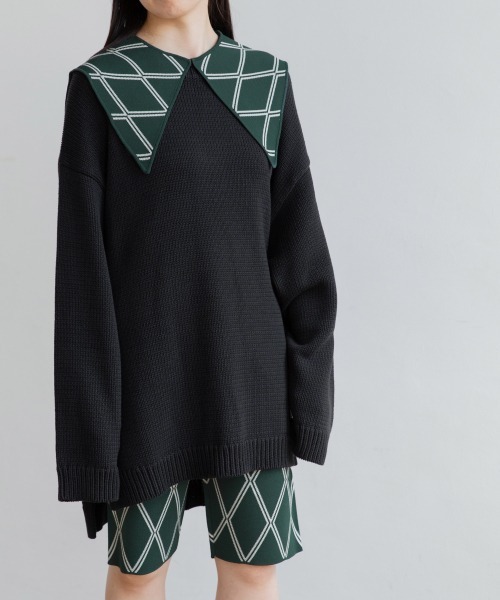 yuw（ユウ）の「UNISEX BIG PULLOVER　217885（カーディガン/ボレロ・レディース・アイボリー/ブラック/ブルー/ピンク・FREE）」の12枚目の写真