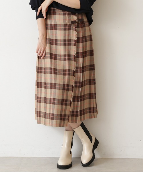 NATURAL BEAUTY BASIC(ナチュラルビューティーベーシック)の「キルトスカート(スカート・レディース・ベージュ系その他/ブルー系その他6・X-SMALL/SMALL/MEDIUM)」の1枚目の写真